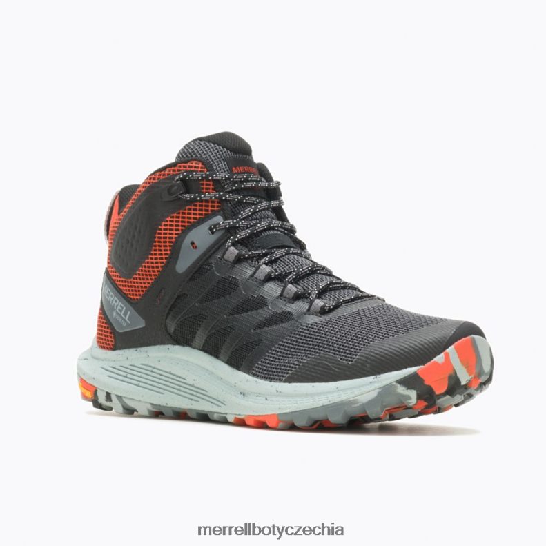 Merrell nova 3 mid gore-tex (j067615) obuv J064V242 černá/mandarinka muži