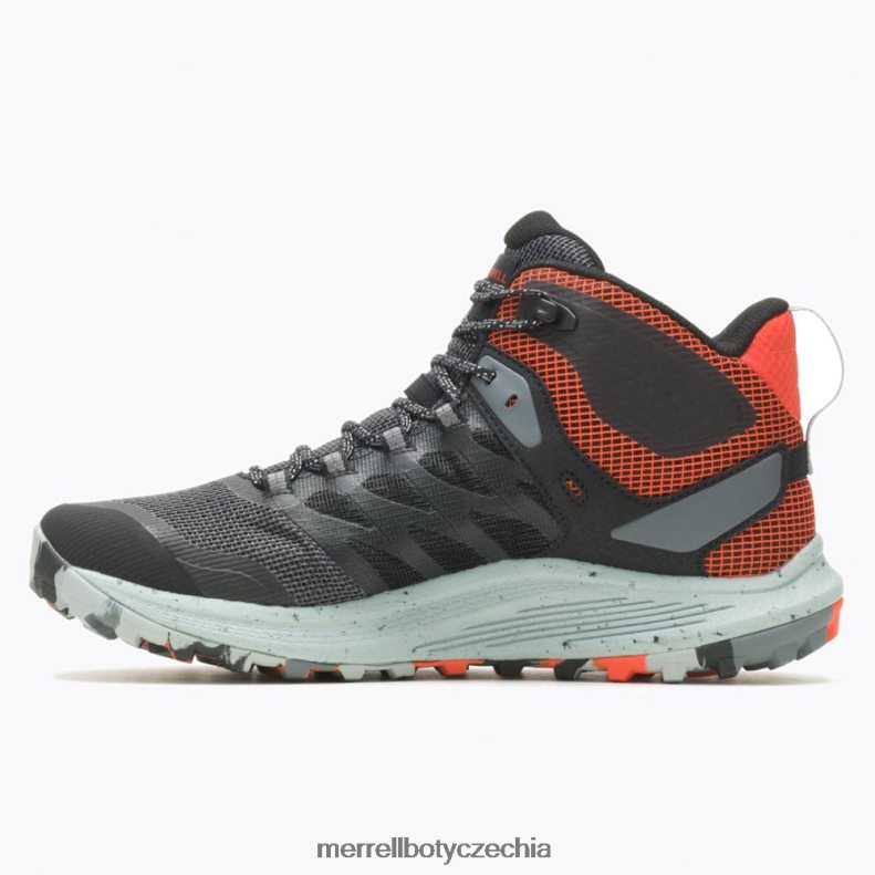 Merrell nova 3 mid gore-tex (j067615) obuv J064V242 černá/mandarinka muži