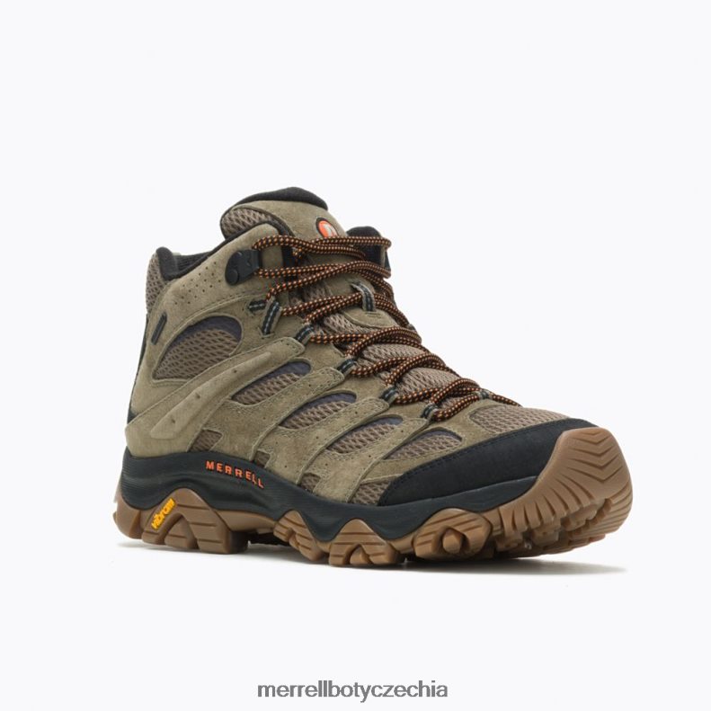 Merrell moab 3 střední voděodolná široká šířka (j036549w) obuv J064V2218 oliva/žvýkačka muži