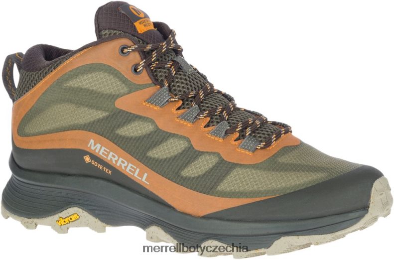 Merrell moab speed mid gore-tex široká šířka (j135411w) obuv J064V2354 lišejník muži