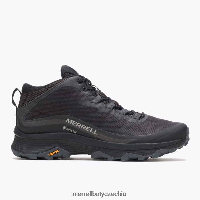 Merrell rychlost moab mid gore-tex (j067075) obuv J064V2190 černá/asfalt muži