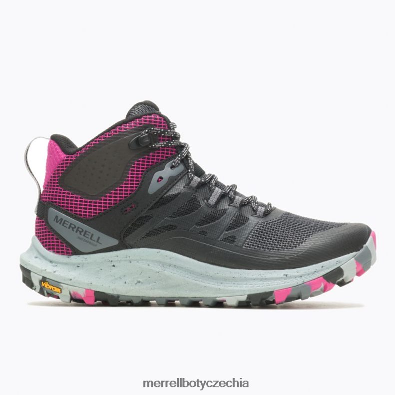 Merrell Antora 3 středně voděodolná (j067582) obuv J064V21084 černá/fuchsiová unisex - Kliknutím na obrázek zavøete