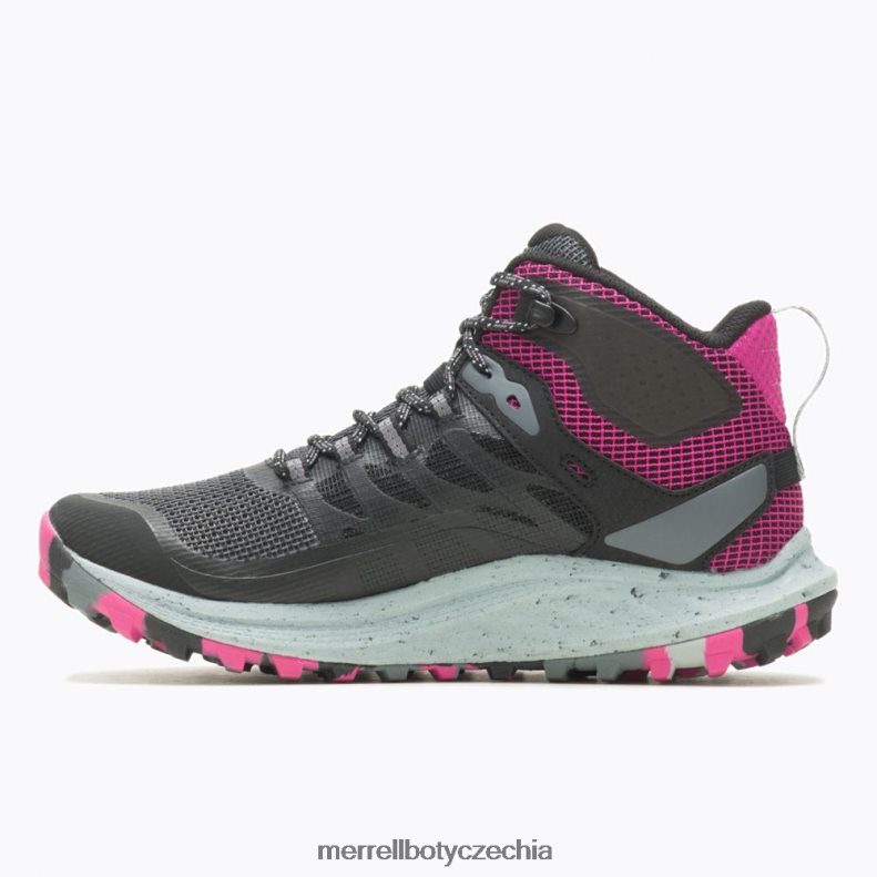 Merrell Antora 3 středně voděodolná (j067582) obuv J064V21084 černá/fuchsiová unisex