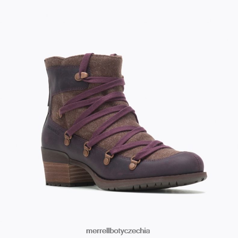 Merrell shiloh ii teplý (j004826) obuv J064V21122 burgundské ženy