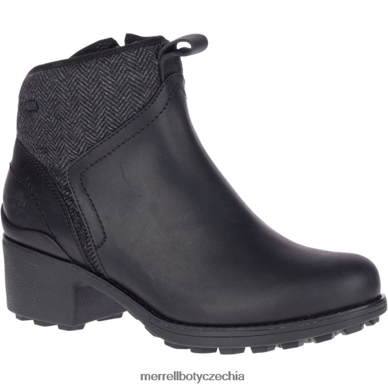 Merrell zámek ii vodotěsný se středním tahem (j000886) obuv J064V21151 černá/uhlí ženy