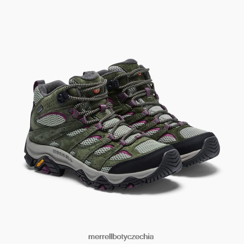 Merrell moab 3 mid gore-tex (j035818) obuv J064V2899 lišejník/moruše ženy