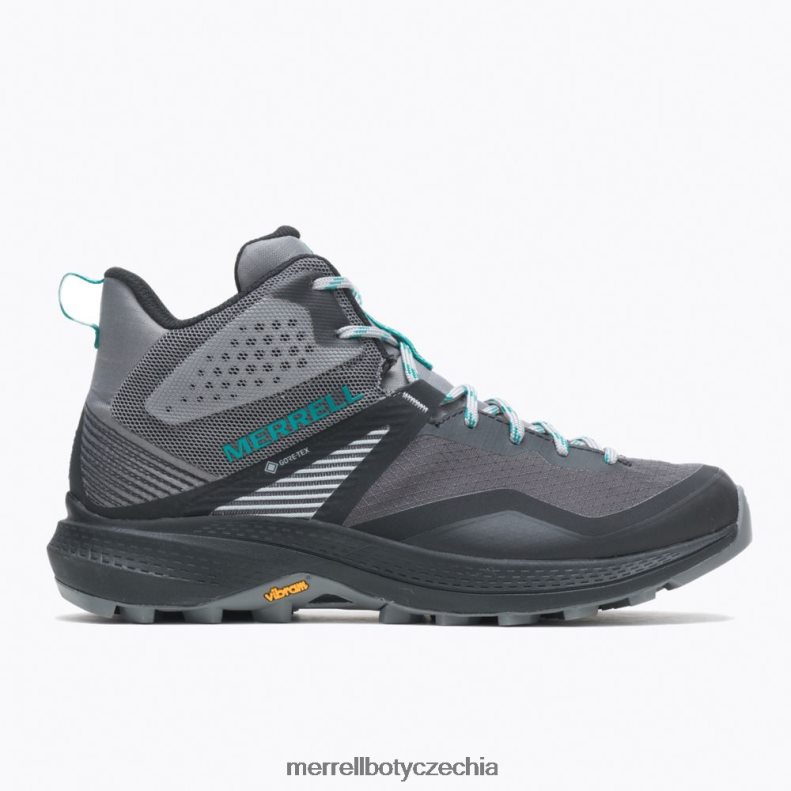 Merrell mqm 3 mid gore-tex (j135522) obuv J064V21166 dřevěné uhlí/teal ženy