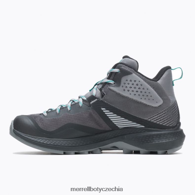 Merrell mqm 3 mid gore-tex (j135522) obuv J064V21166 dřevěné uhlí/teal ženy